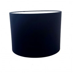 Abażur cylinder czarny VELOUR 20 cm