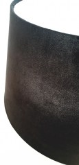 Abażur kinkietowy stożek czarny VELOUR 20 cm
